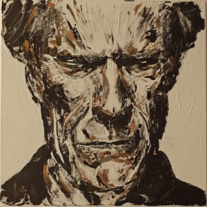 Clint Eastwood 60 x 60 cm . Acryl/Canvas . reserved